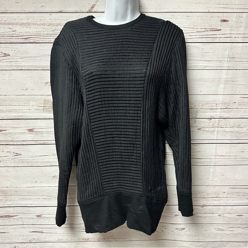 HELMUT LANG Black Tunic Sweater